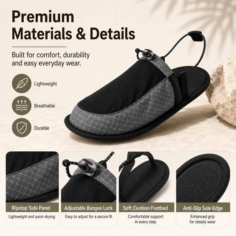 شباشب مائية قابلة للطي سريعة ا - مراجعة Outdoor Adventure Shoes وسعره